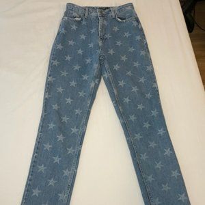 Star Patterned Denim